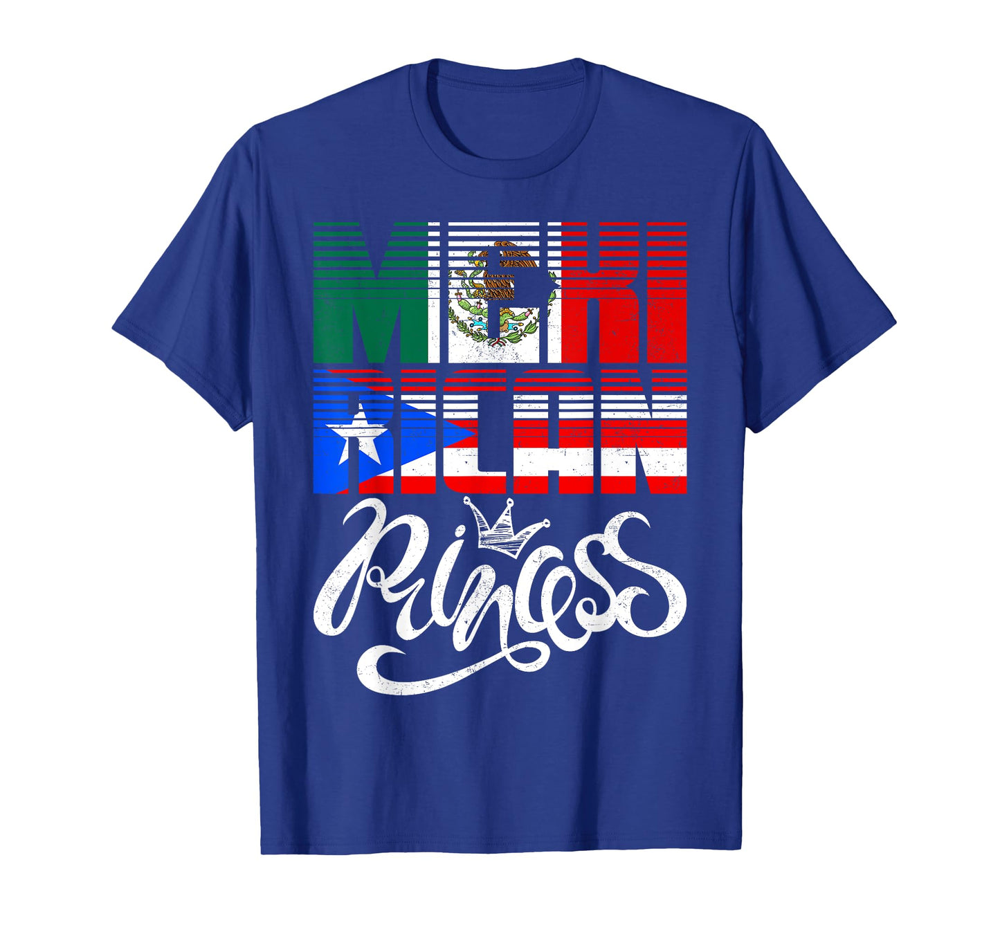 Mexirican Princess Puerto Rican Mexican Hispanic Heritage T-Shirt