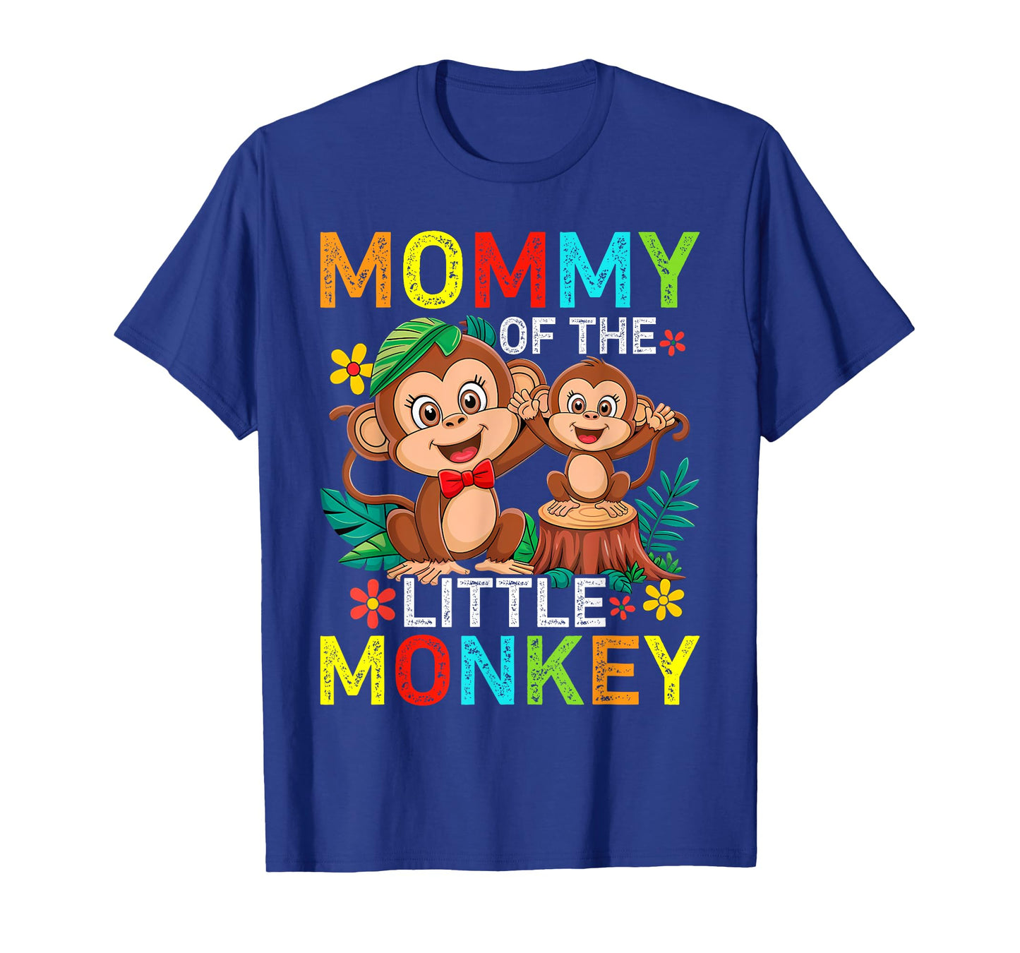 Mommy Of Little Monkey Birthday Family Matching T-Shirt