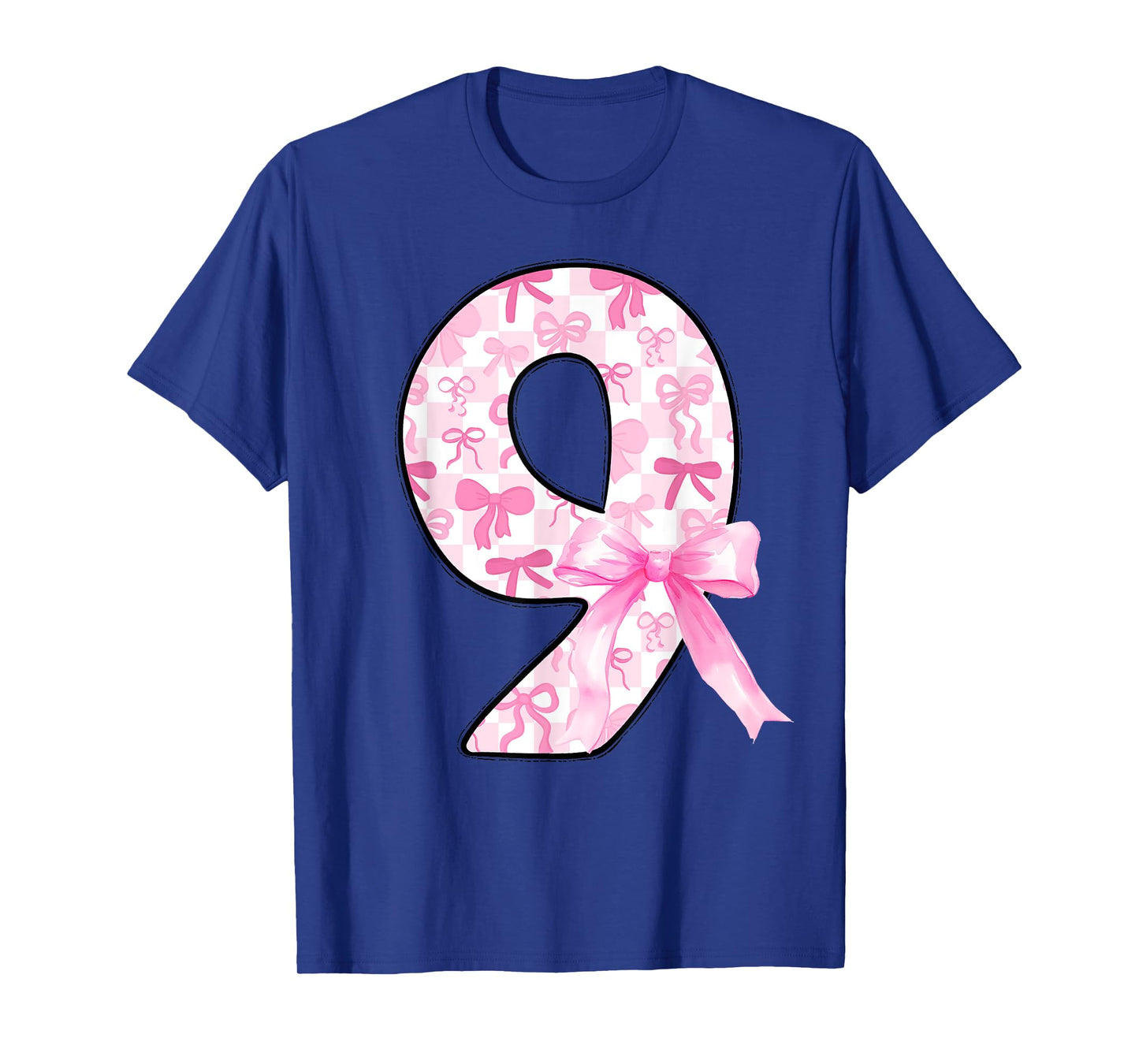 It's My 9th Birthday Kids Bow 9 Years Old Girls Bday Party T-Shirt