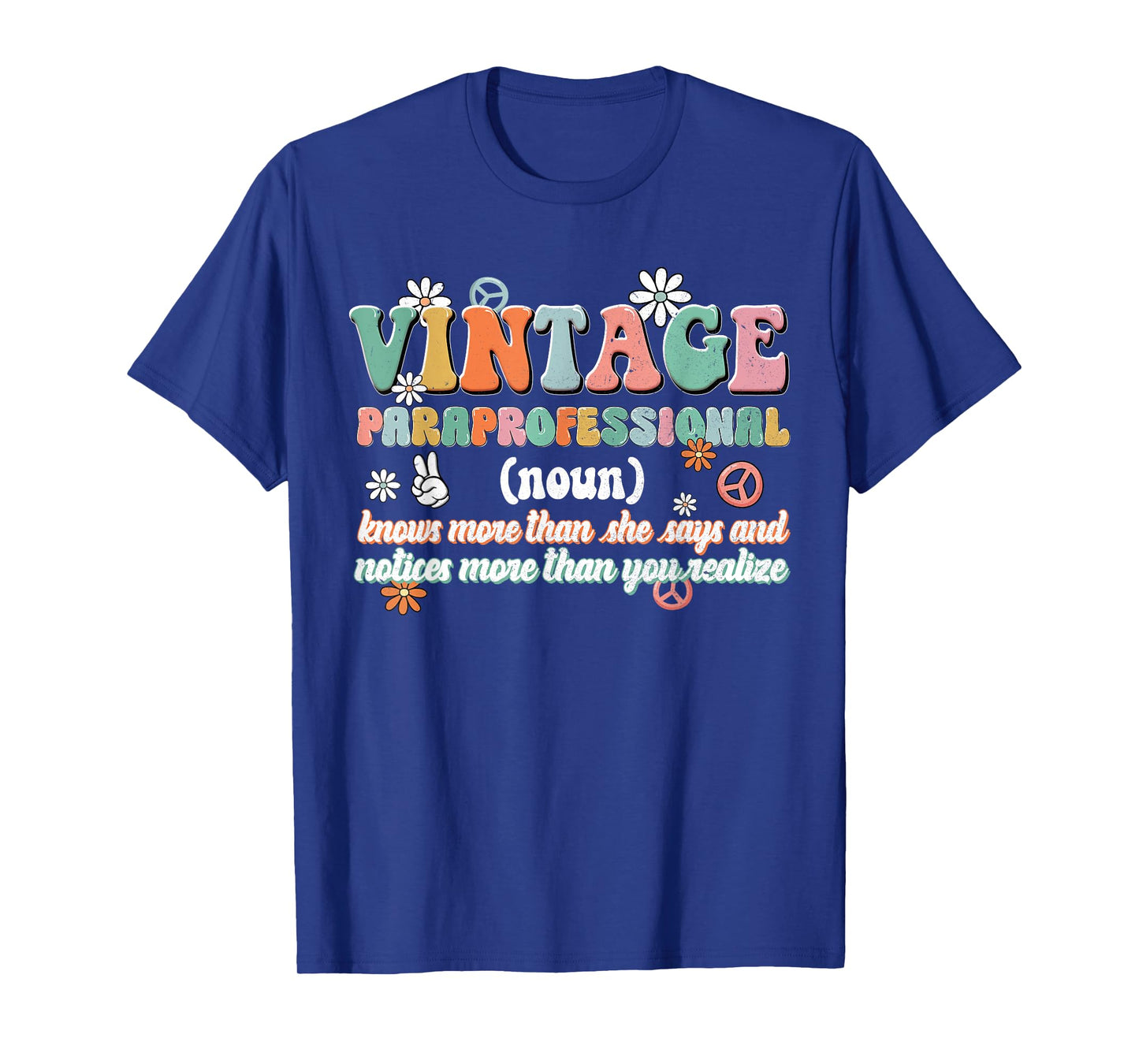 Vintage Paraprofessional Educator Intervention Teacher Women T-Shirt