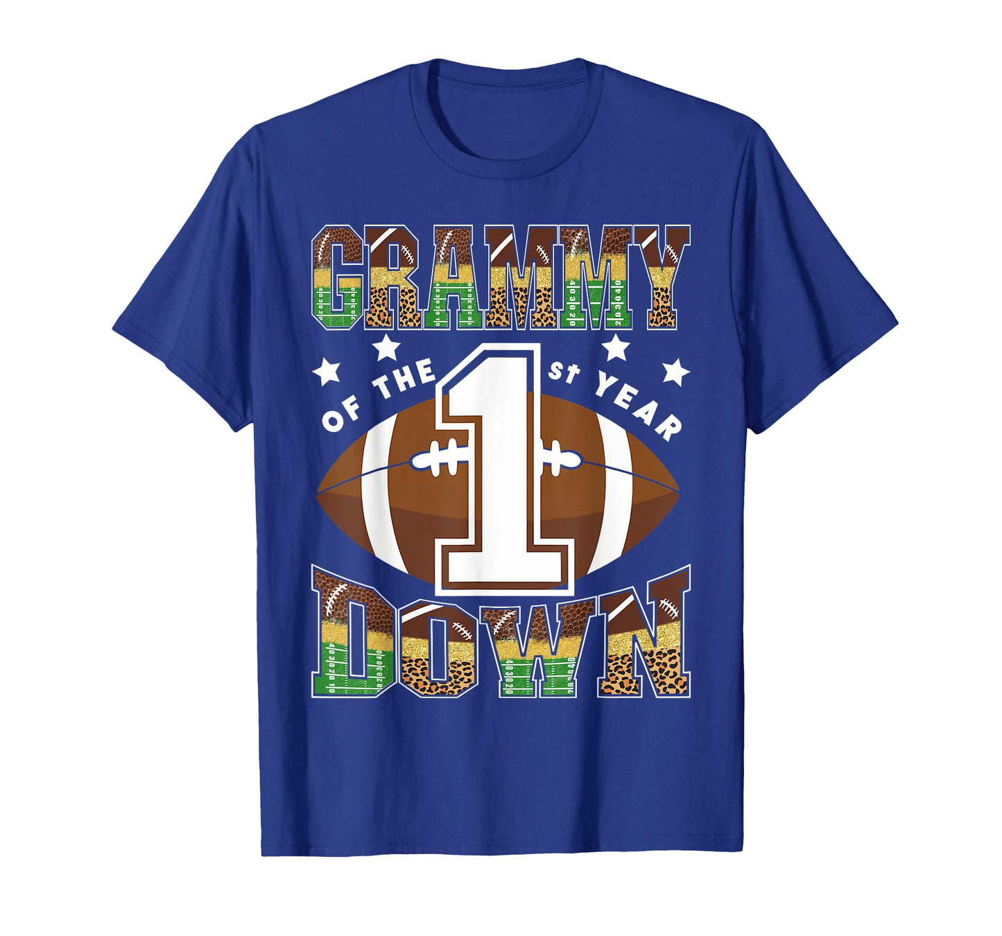 Grammy Of The 1St Year Down Football First Birthday Boy T-Shirt