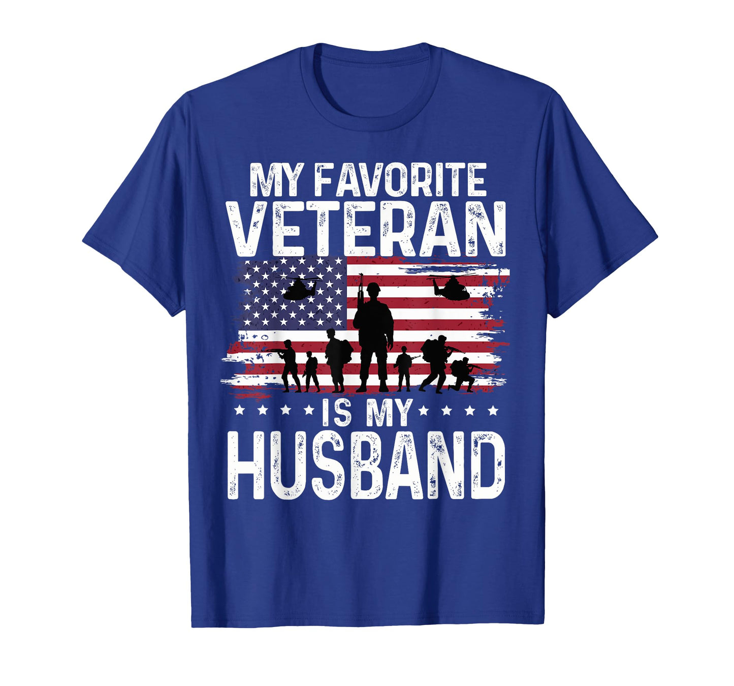 My Favorite Veteran Is My Husband Shirts Themed Military T-Shirt