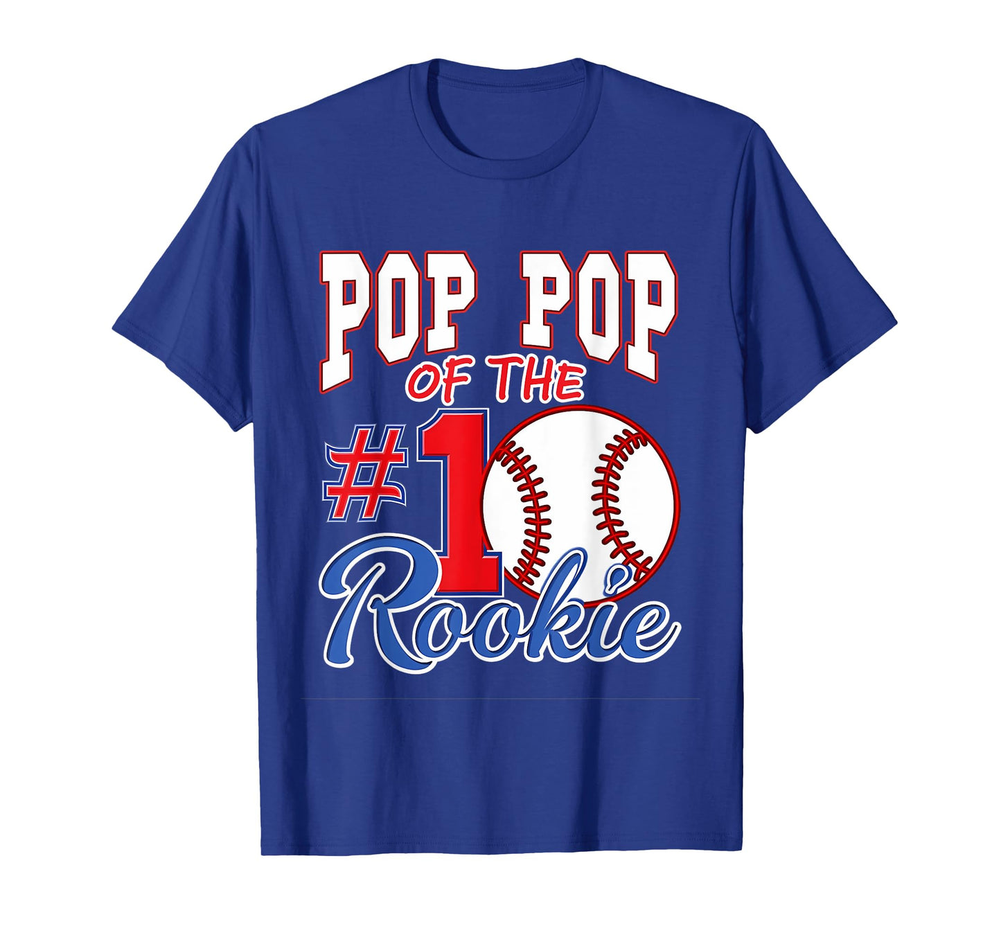 Retro Grandpa Pop Pop Of The Number 1 Rookie Baseball T-Shirt