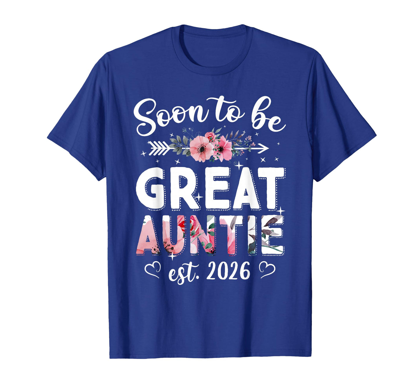 Womens Soon to be Great Aunt est 2026 Mom Pregnancy T-Shirt