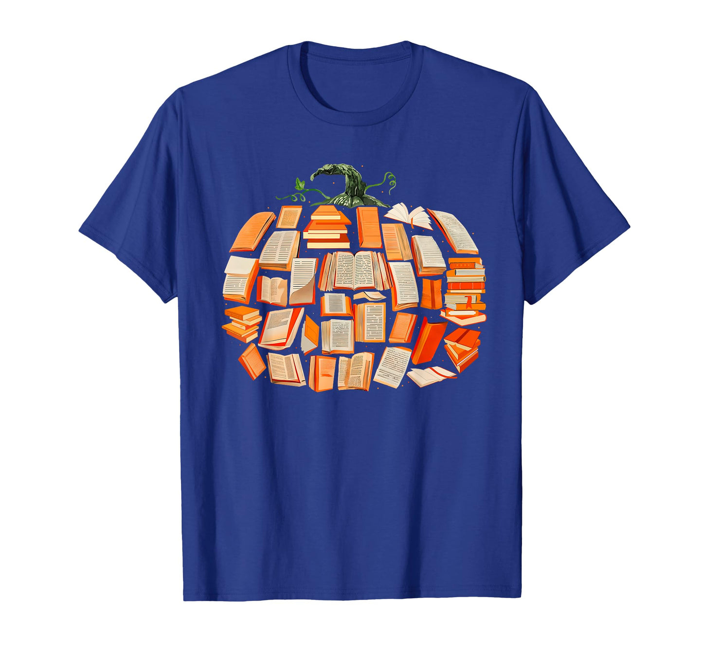 Thanksgiving Fall Books Pumpkins Vintage Library Teacher Kid T-Shirt