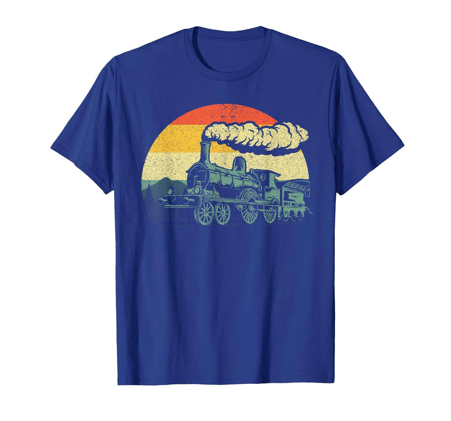 Cool Train For Men Women Vintage Steam Engine Railroad Model T-Shirt
