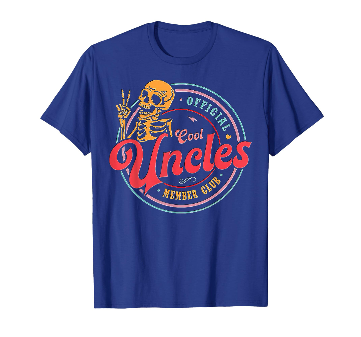 Official Member Cool Uncles Club Skeleton Father's Day T-Shirt