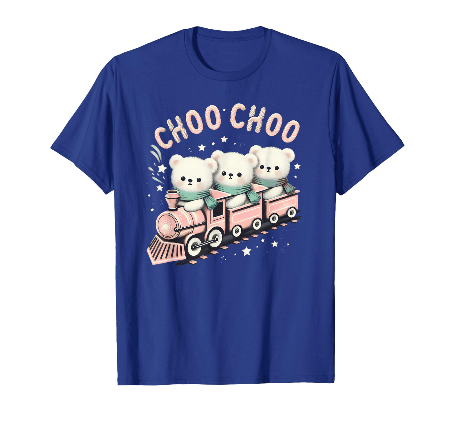 Teddy Bears Choo Choo Train Kids Pastel Coquette Matching T-Shirt