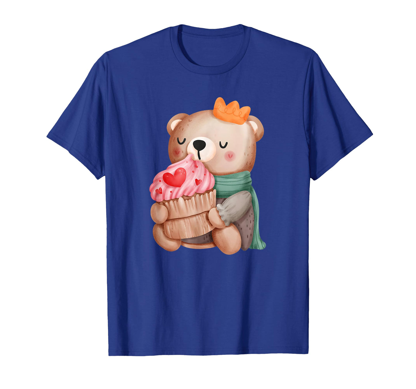 Cute Valentine Teddy Bear Pink Lovely Heart Cupcake Boy T-Shirt
