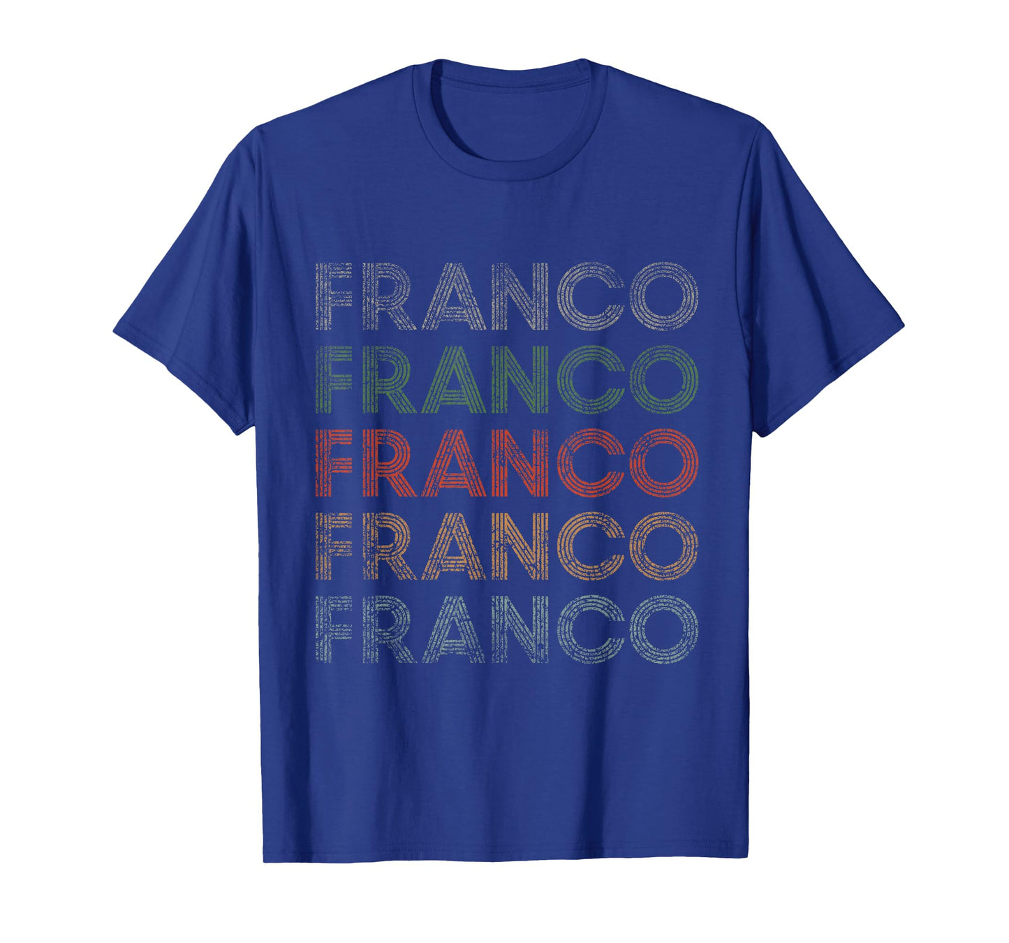 Franco First Name Grunge Style Vintage Retro T-Shirt