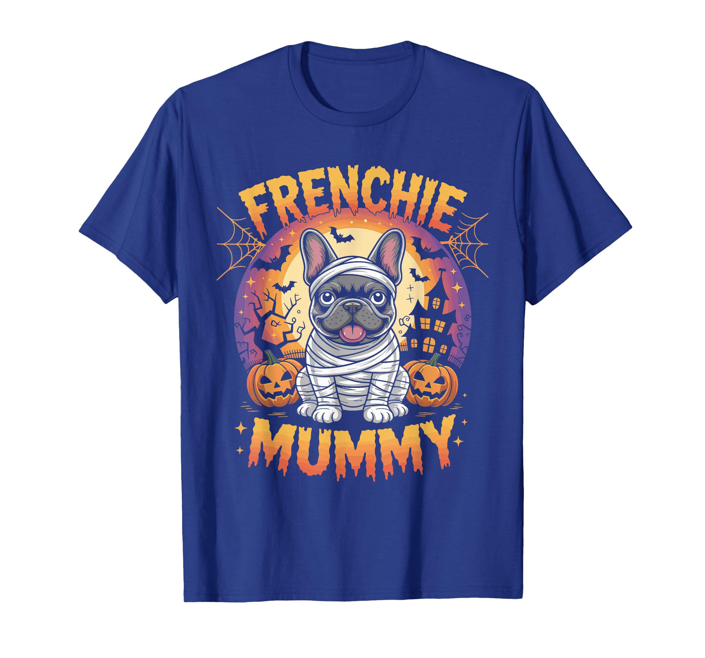 Frenchie Mummy Halloween Costume Dog Owner French Bulldog T-Shirt