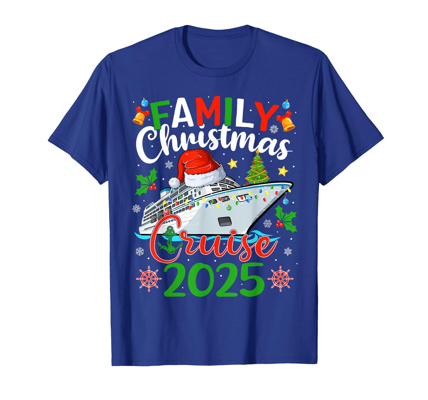 Family Christmas Cruise 2025 Matching Family Cruise Xmas T-Shirt