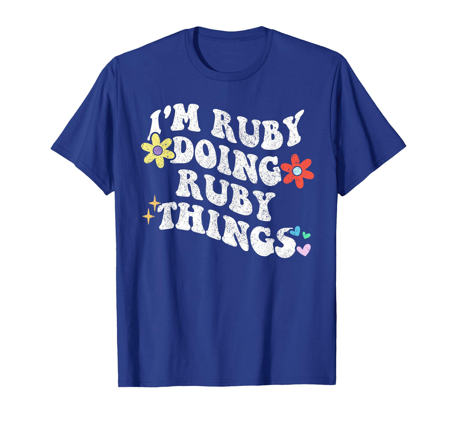 Retro Groovy Im RUBY Doing RUBY Things Funny Mother's Day T-Shirt