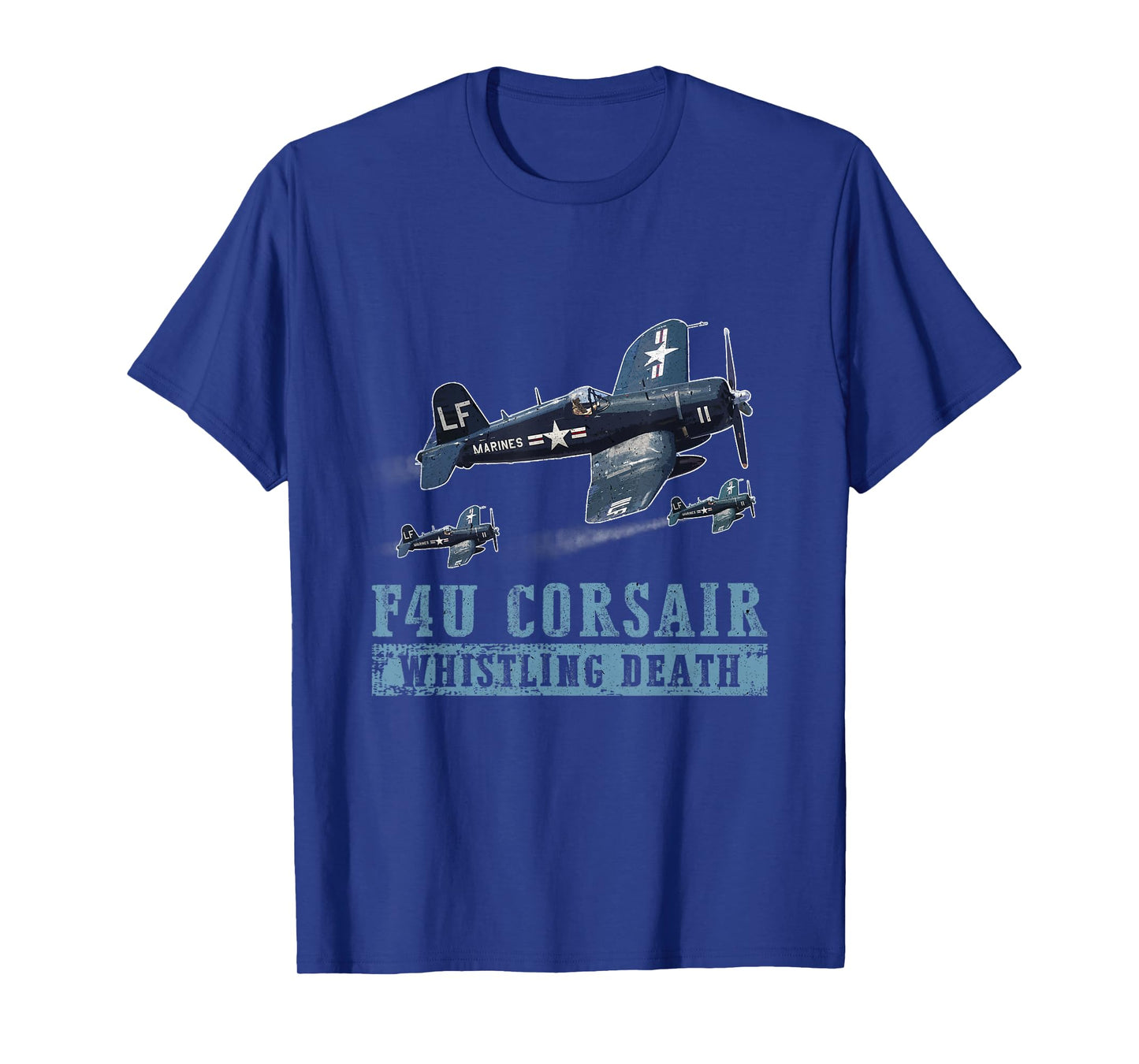 F4U Corsair WW2 Fighter Aircraft Whistling Death Military T-Shirt