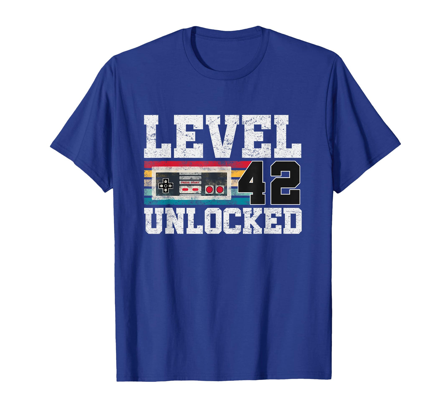 Level 42 Unlocked 42 Year Old Gift Video Gamer 42nd Birthday T-Shirt
