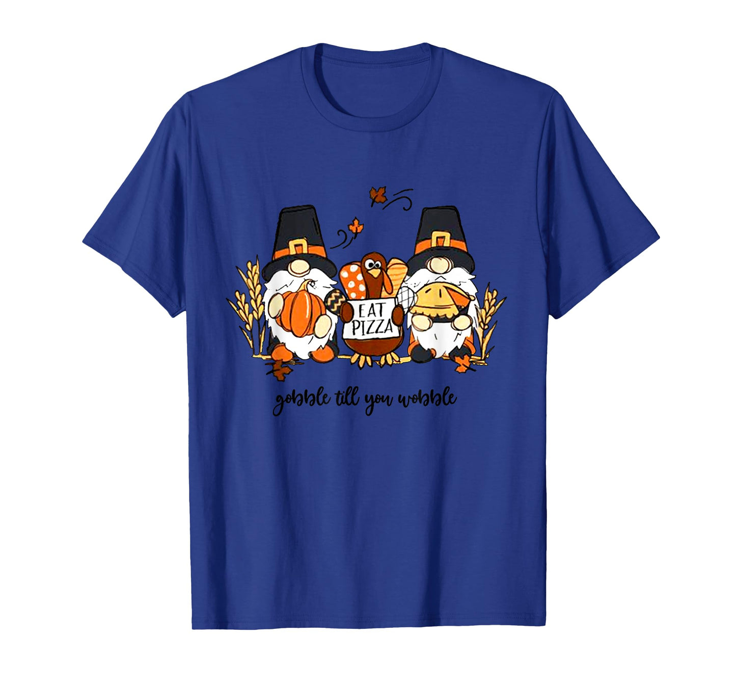 Thanksgiving Gnomes Gobble Till You Wobble Turkey Dinner T-Shirt