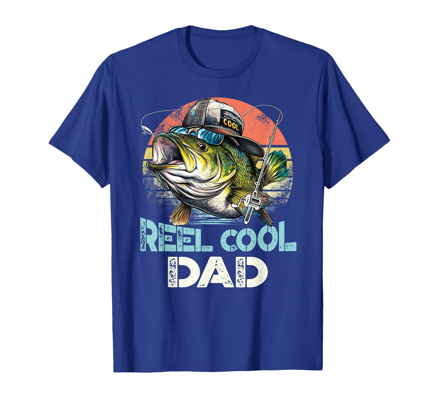 Reel Cool Dad Fishing Vintage Retro Father's Day T-Shirt