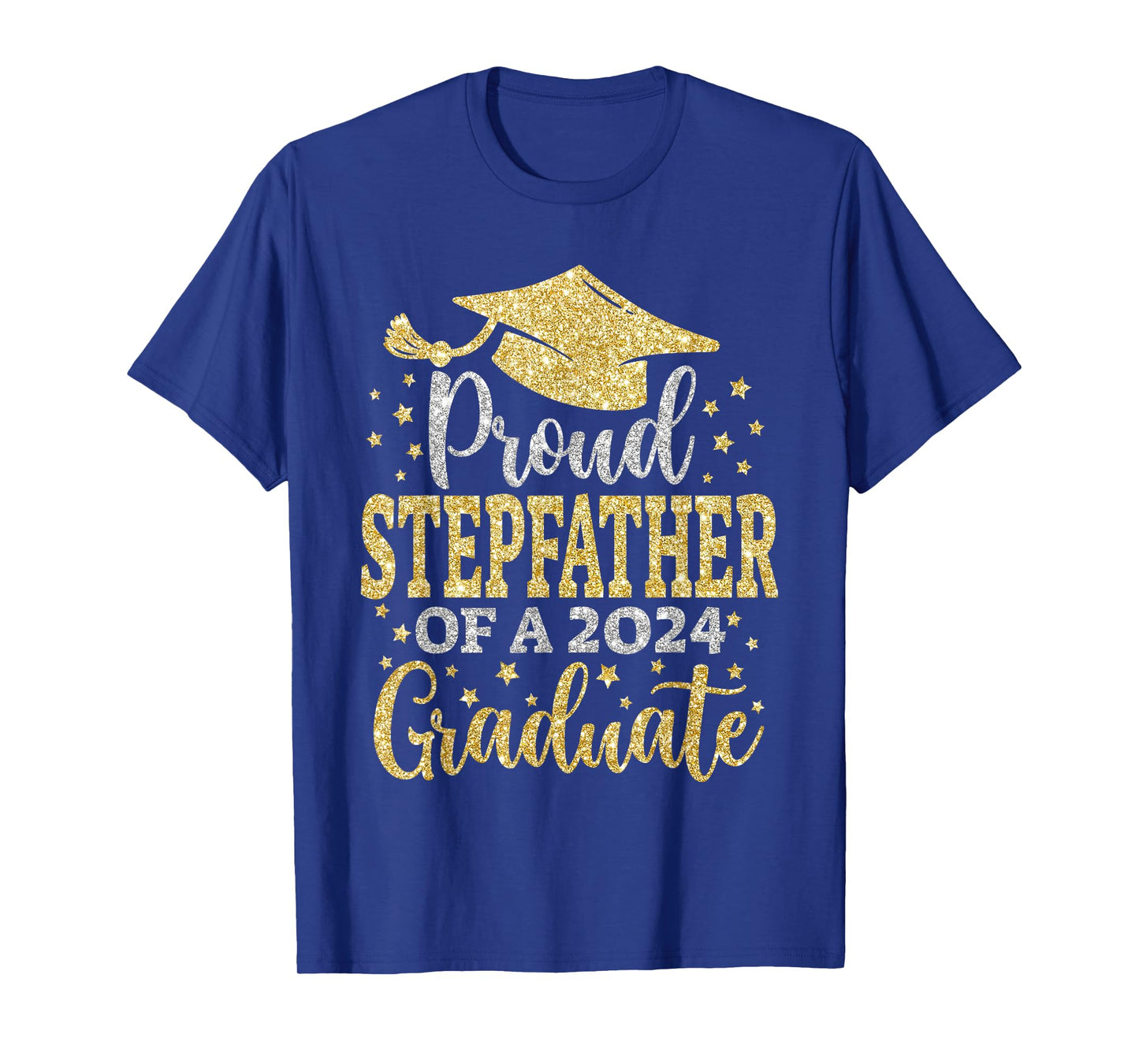 Stepfather Senior 2024 Proud Dad Of A Class Of 2024 Graduate T-Shirt