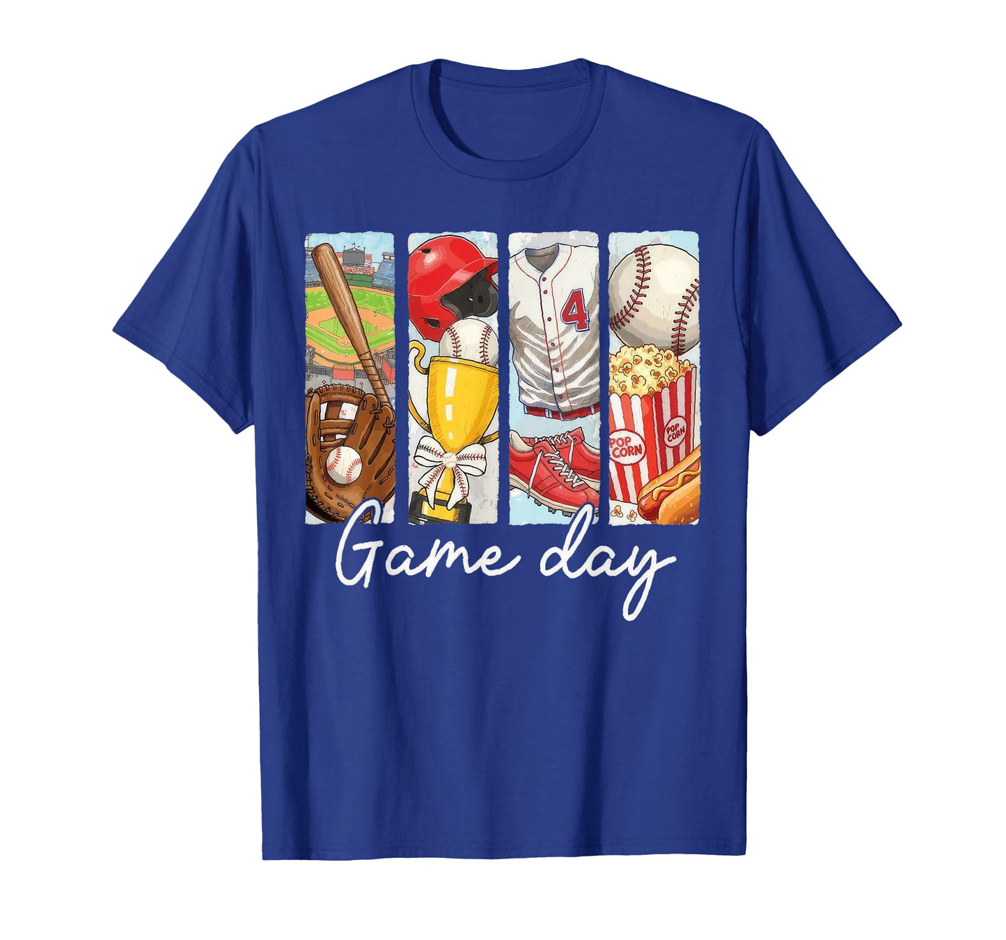 Game Day Baseball Men Women Kids Retro Graphic T-Shirt