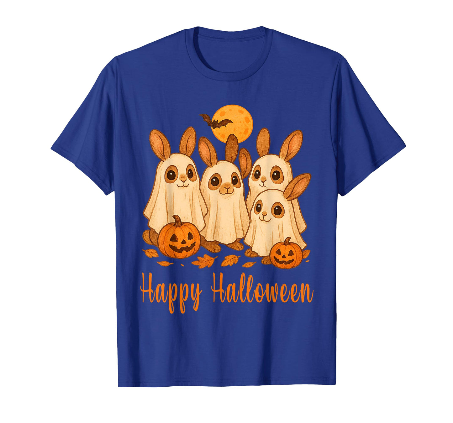 Funny Bunny Ghost Rabbit Lover Cute Spooky Halloween Season T-Shirt