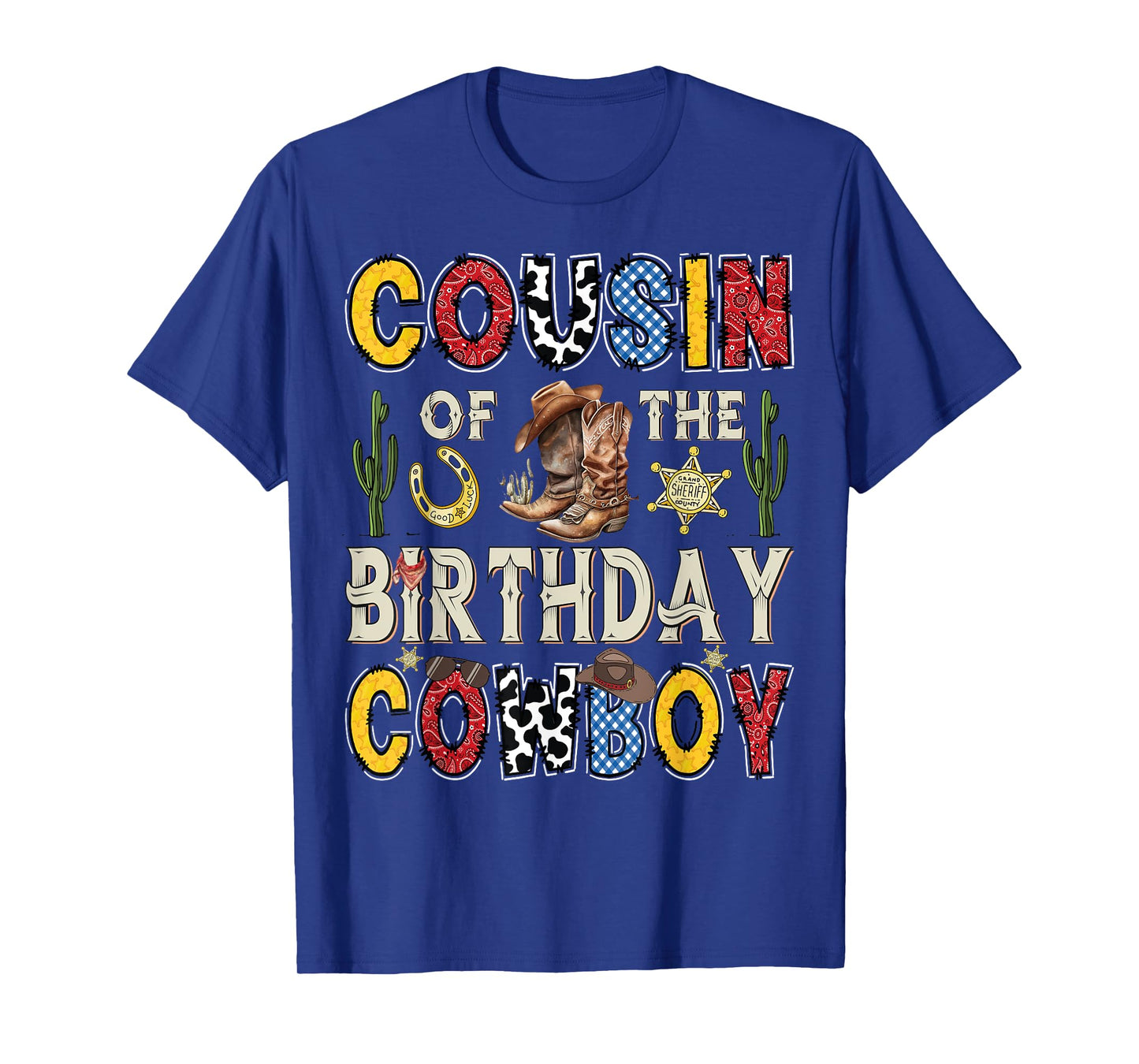 Cousin Of The Birthday CowBoy Rodeo Cousin Western T-Shirt