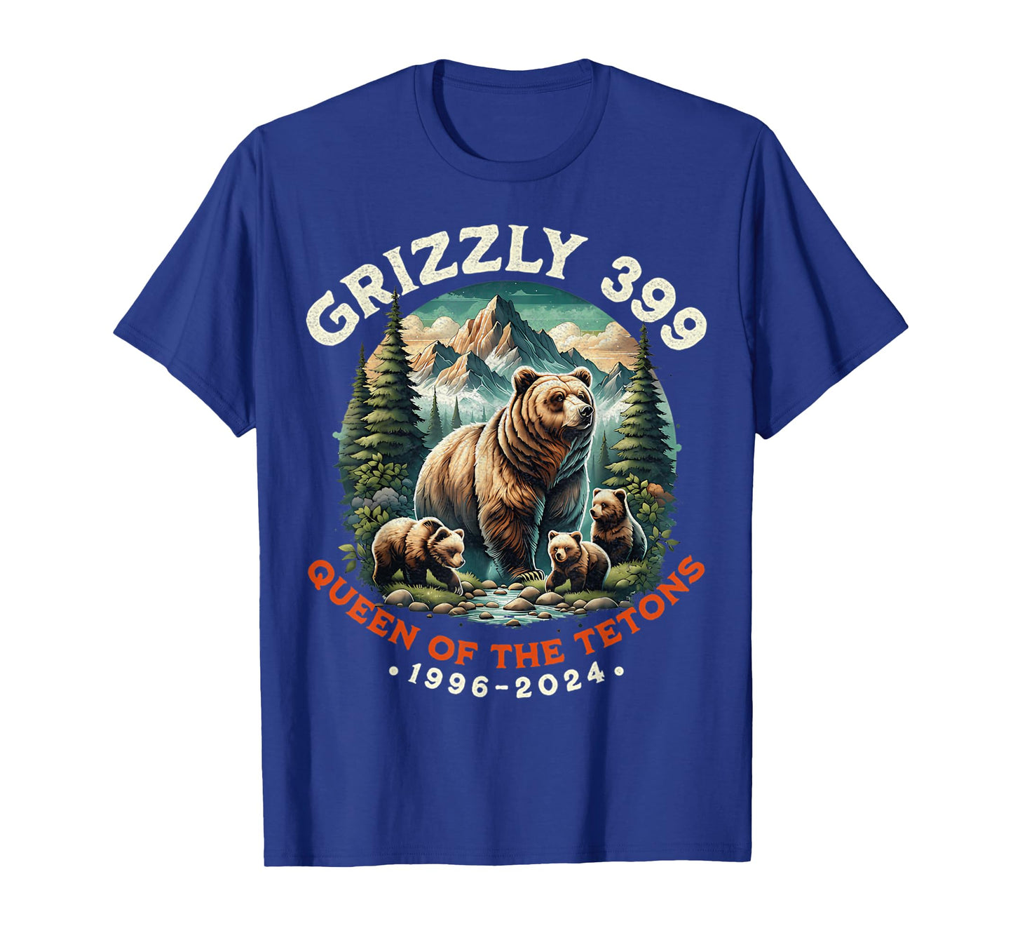 Bear Lovers Queen Of The Tetons Grizzly 399 National Park T-Shirt