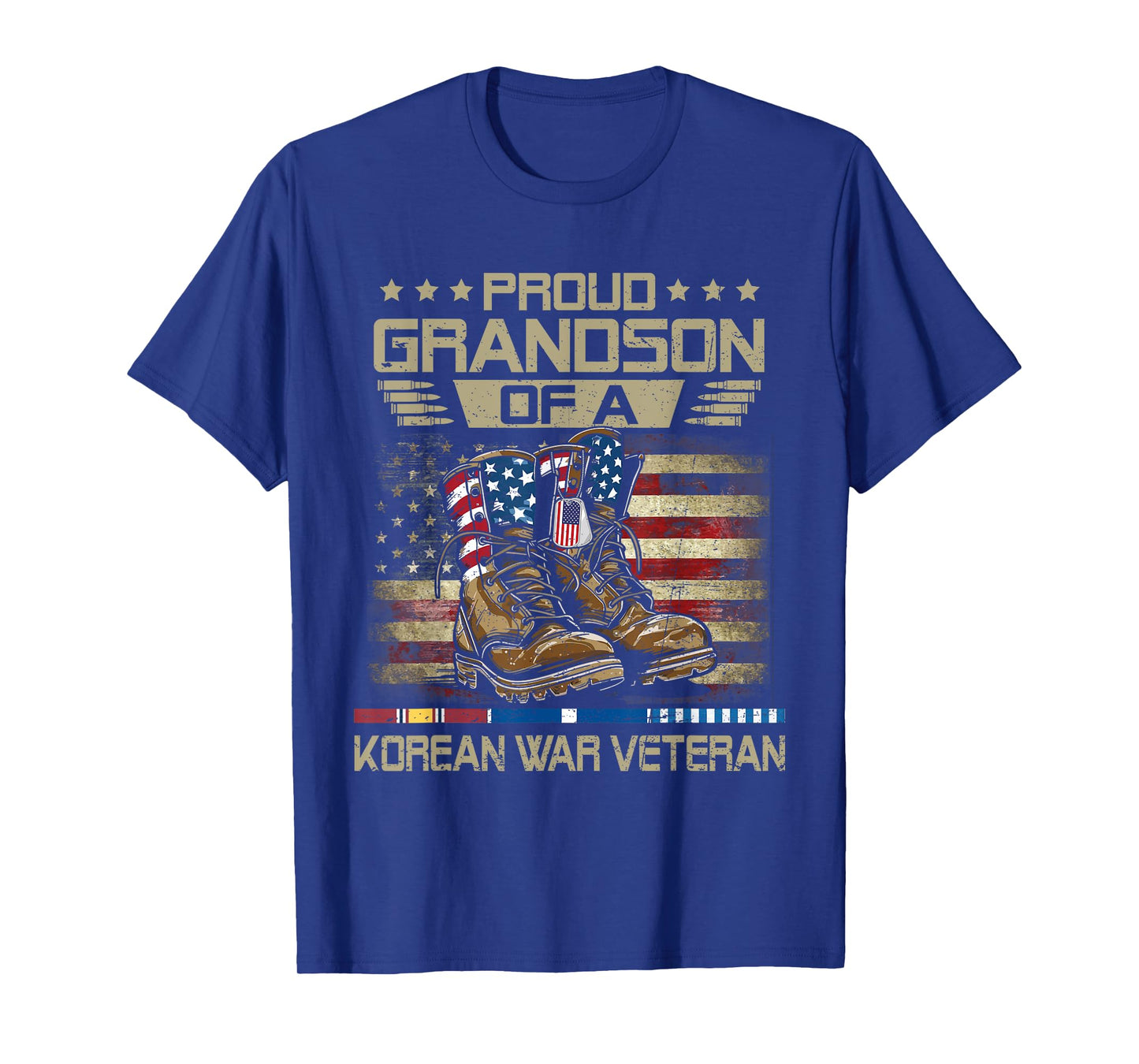 Proud Grandson Of US Korean War Veteran Family Matching T-Shirt