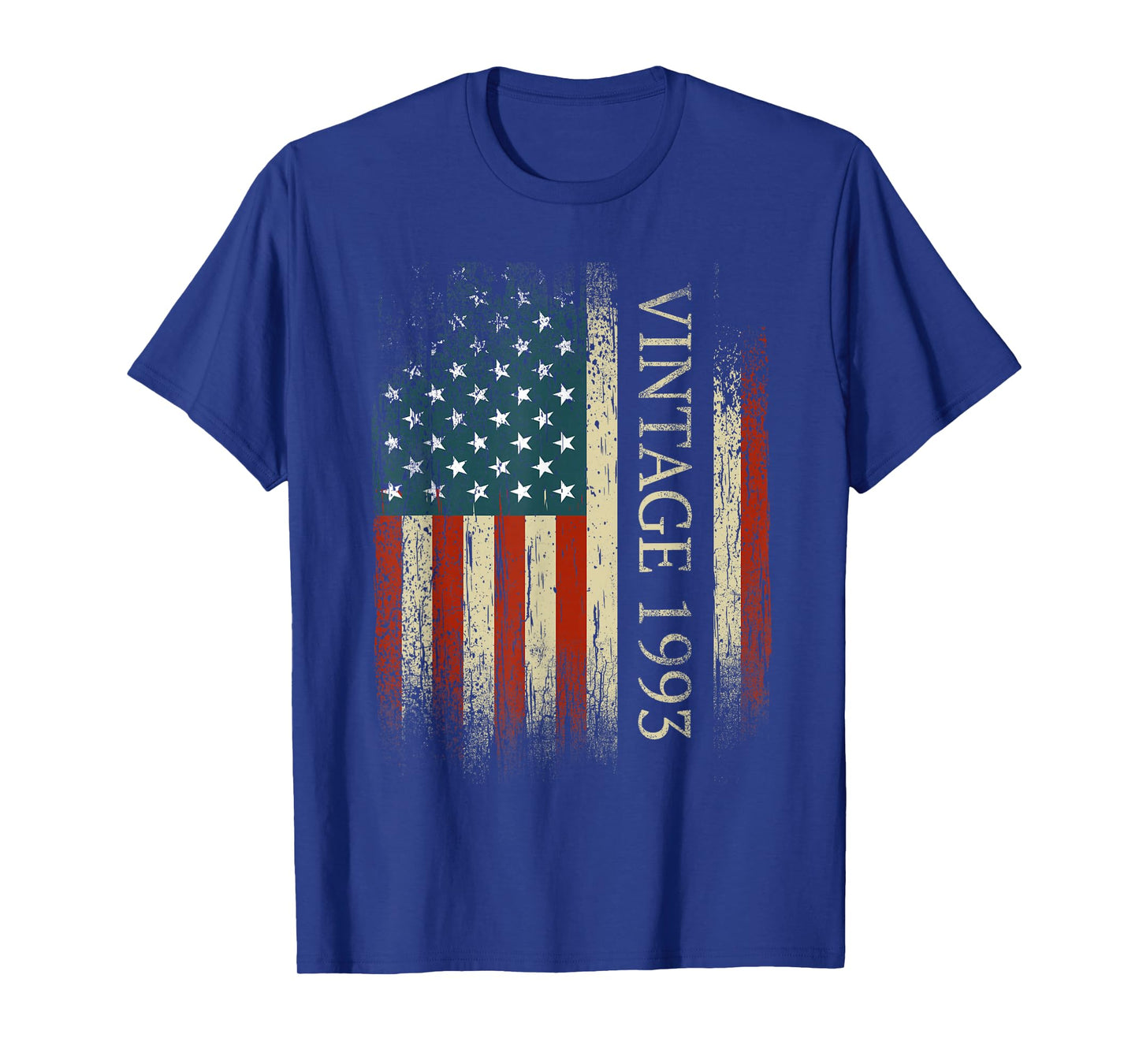 32nd Birthday Vintage 1993 Usa Flag 32 Year Old Gifts Bday T-Shirt