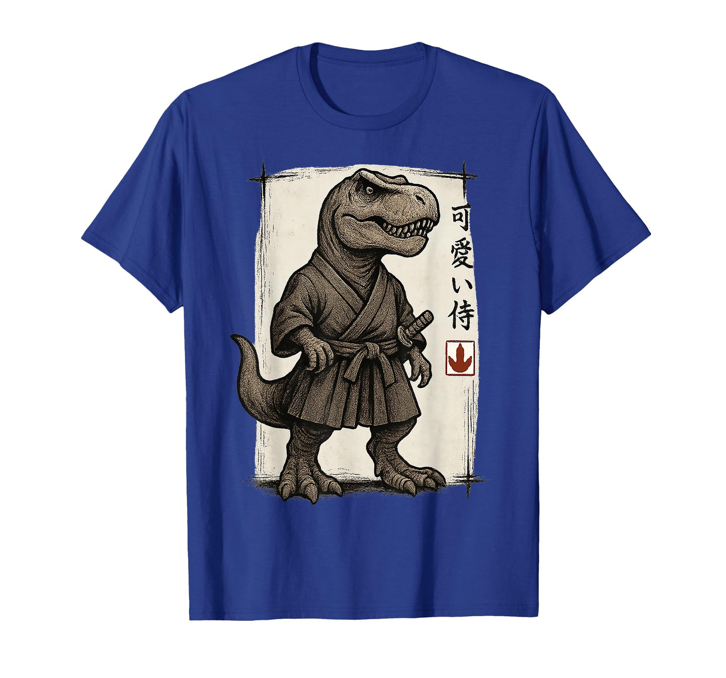 Samurai T Rex Japanese Art Anime Funny Gifts Men Women Kid T-Shirt