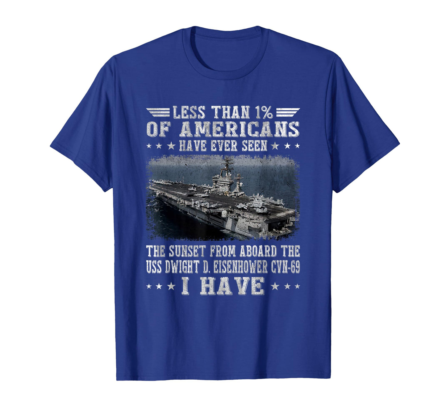 USS Dwight D. Eisenhower CVN-69 Aircraft Carrier Veteran T-Shirt