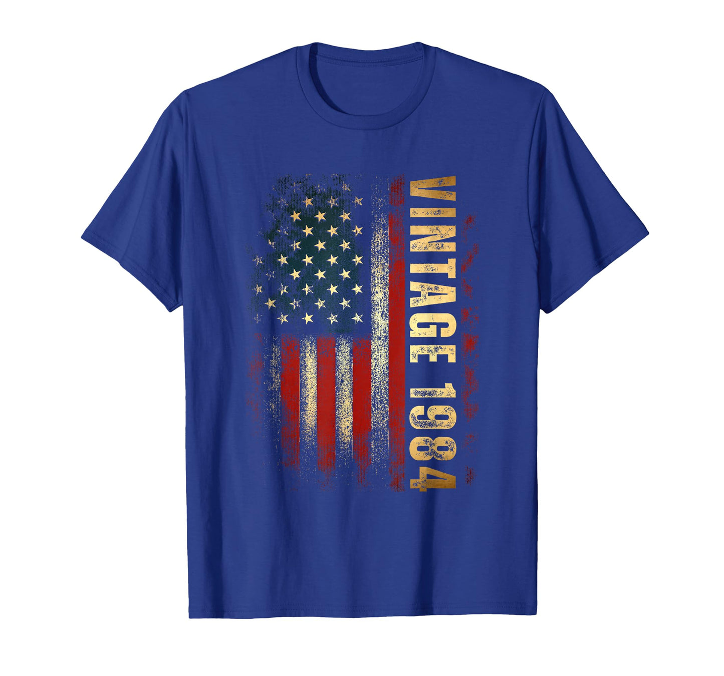 Vintage 1984 American Flag 41st Birthday 41 Years Old Men T-Shirt