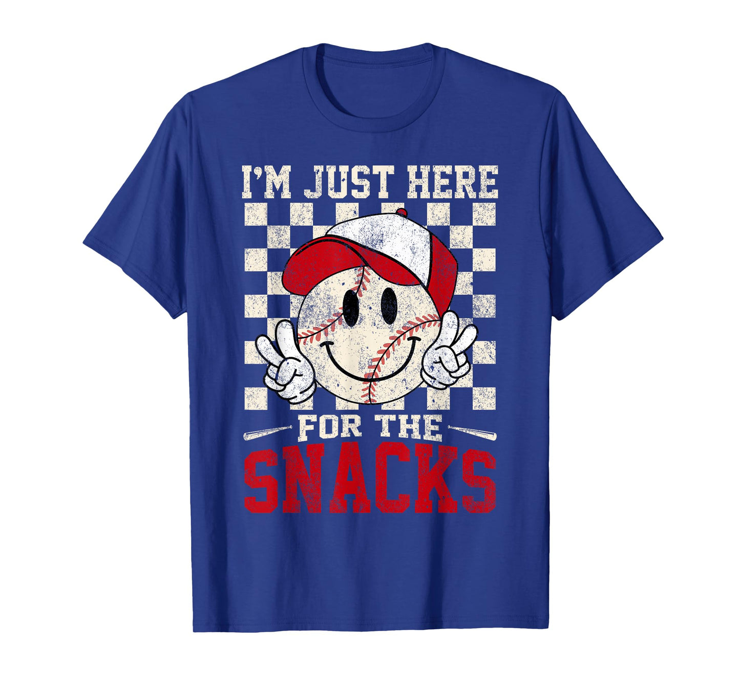 Funny Baseball Lover I'm Just Here for the Snacks Toddler T-Shirt