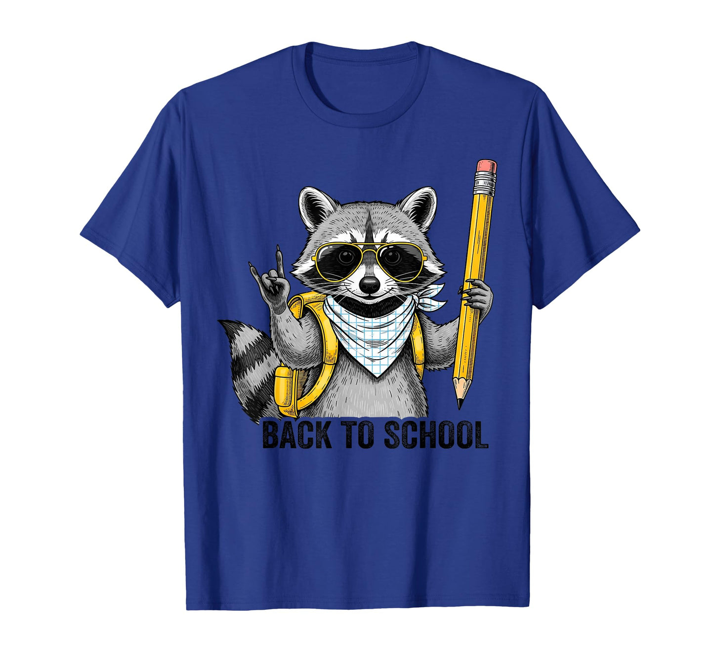 Raccoon Back To School Funny Gifts For Teacher Boy Girl Kid T-Shirt