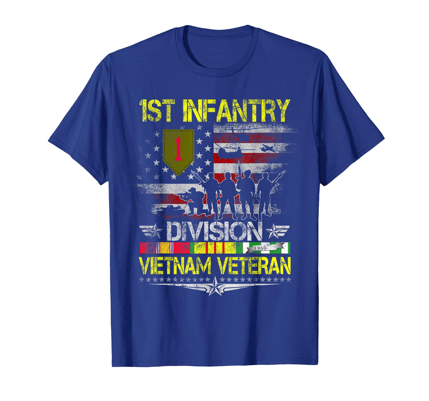 1st Infantry Division Vietnam Veteran Military Veterans Day T-Shirt