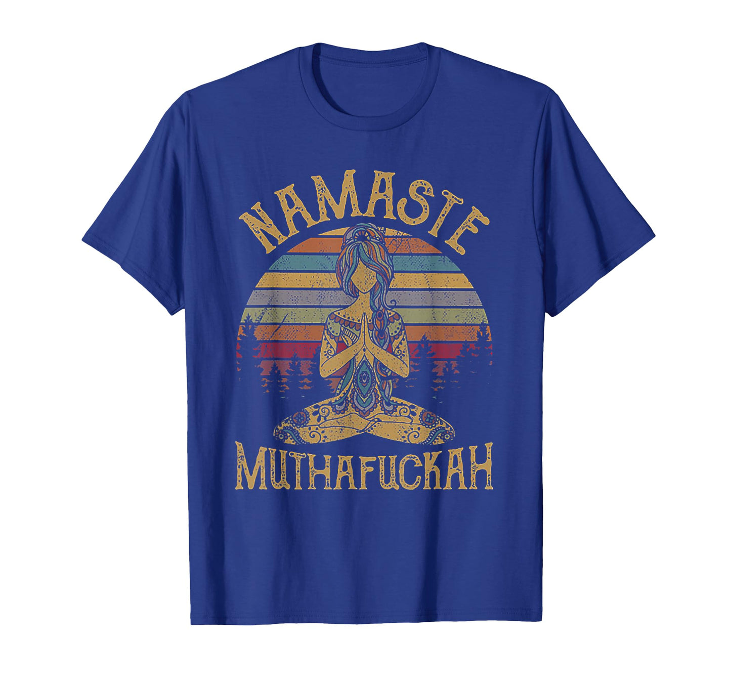 Namaste Muthafuckah Vintage Tshirt Yoga Lover Gift Tee T-Shirt