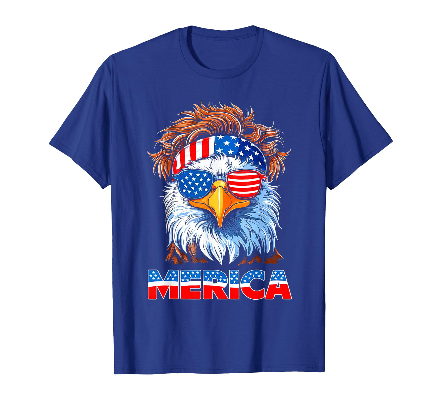 American Flag Patriotic Eagle Shirt Men Boys 4th of July T-Shirt