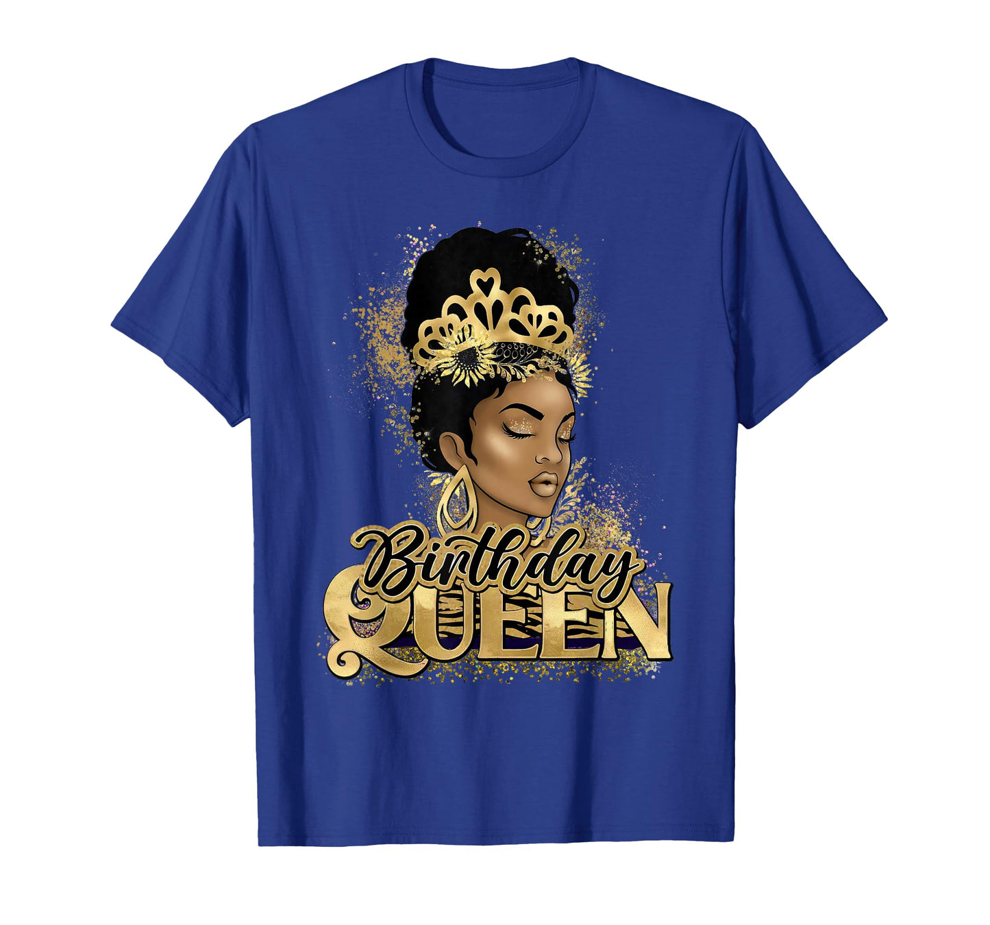Birthday Queen African American Black Woman T-Shirt