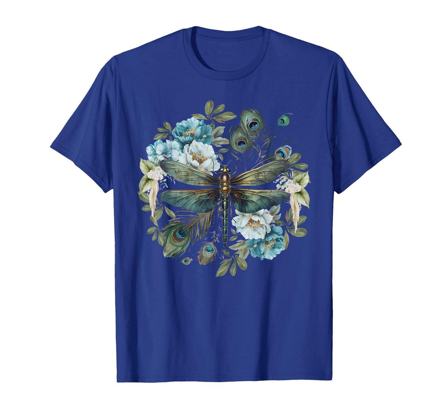 Dragonfly Dark Academia Insect Bug Flower Nature Goblincore T-Shirt