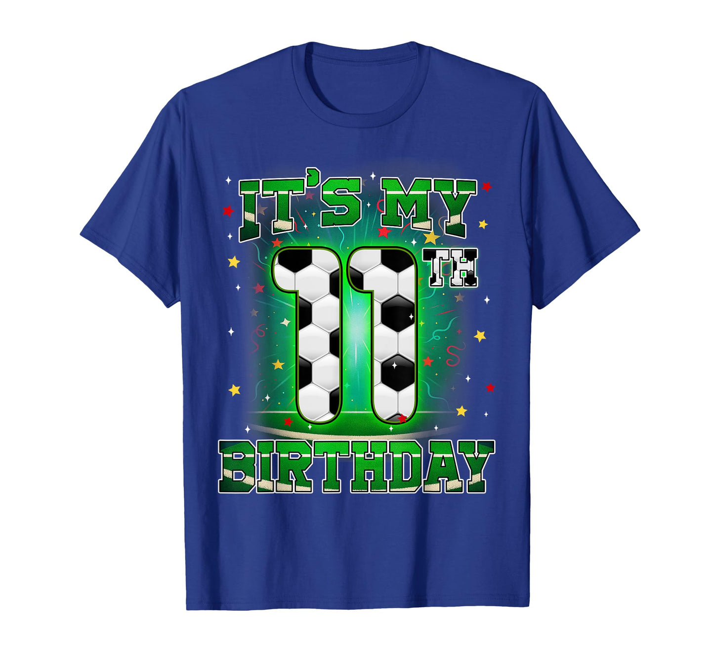 Its My 11th Birthday Boy Soccer 11 Years Old Party Matching T-Shirt