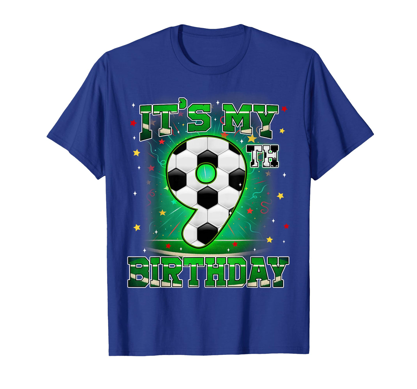 Its My 9th Birthday Boys Soccer 9 Years Old Party Matching T-Shirt