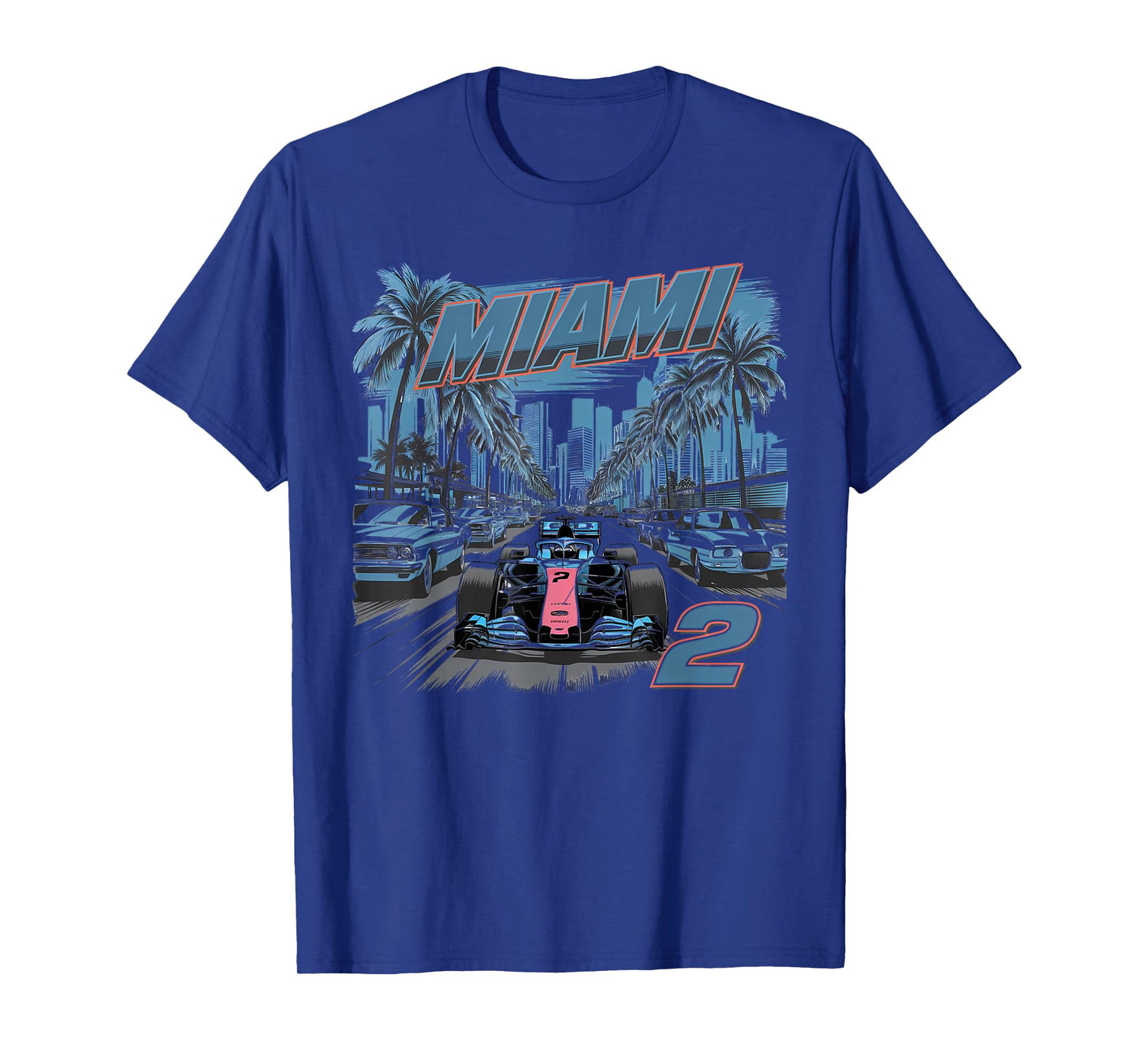 Miami Racing Gifts Men Women Race Car Racer Driver T-Shirt