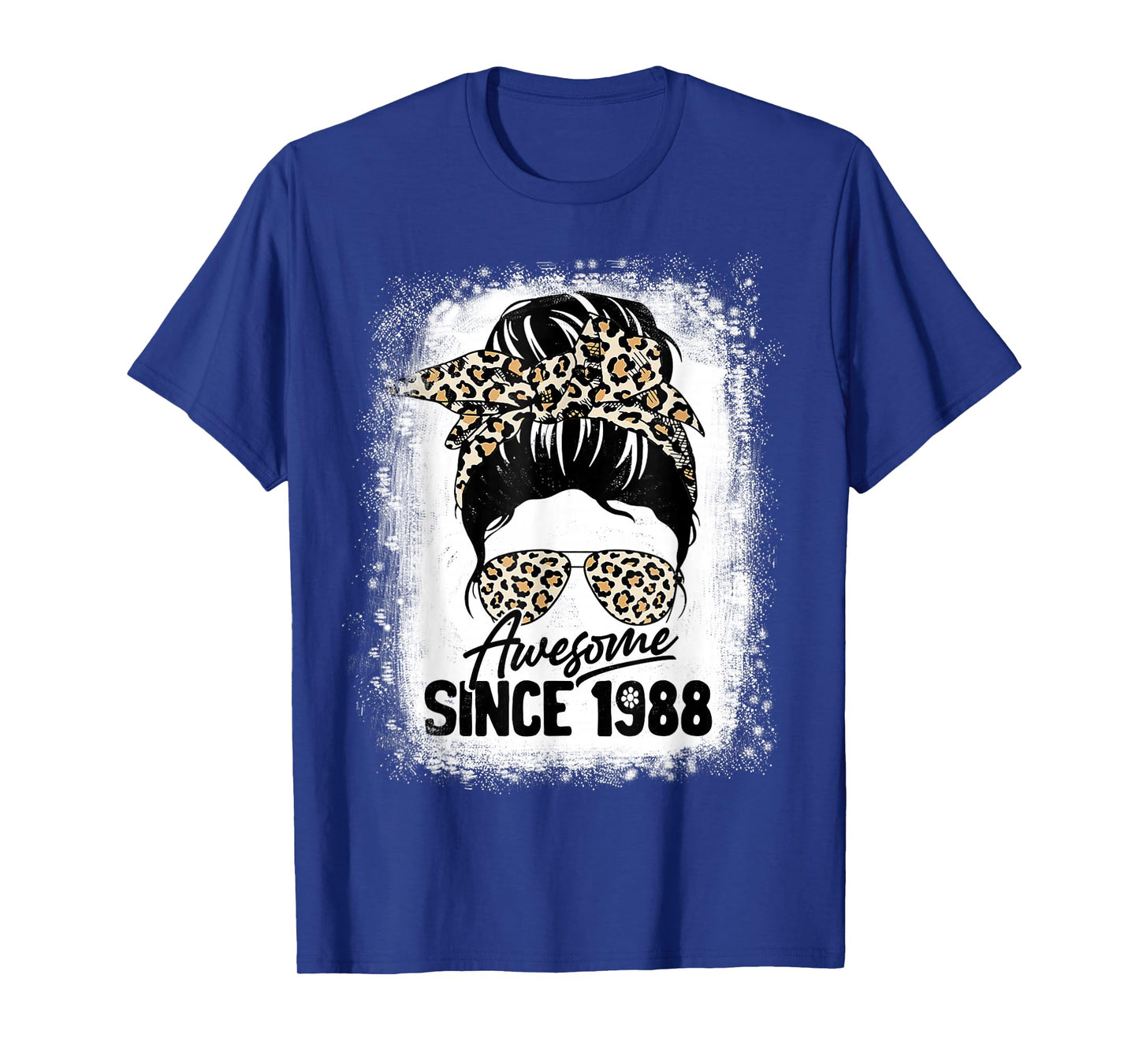 34 Years Old Awesome Since 1988 Leopard 34th Birthday T-Shirt
