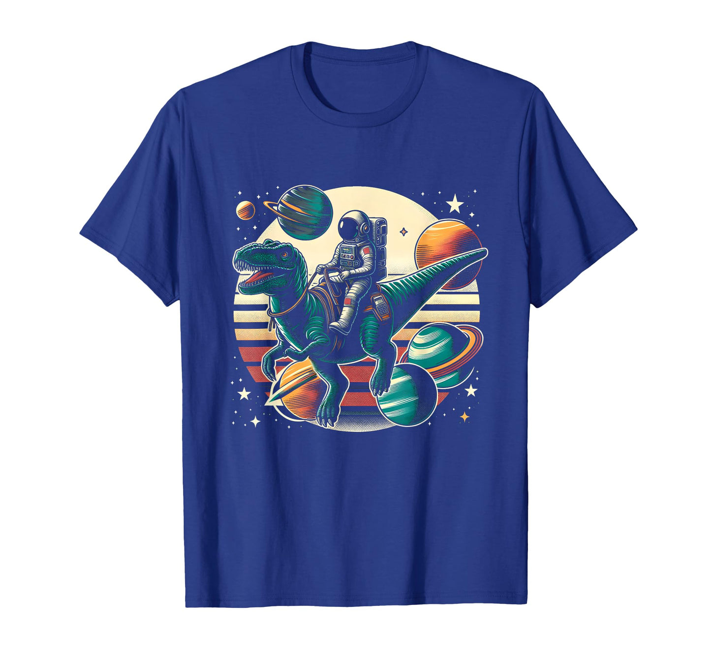 Astronaut T Rex Space Dinosaur Women Men Kids Birthday Funny T-Shirt