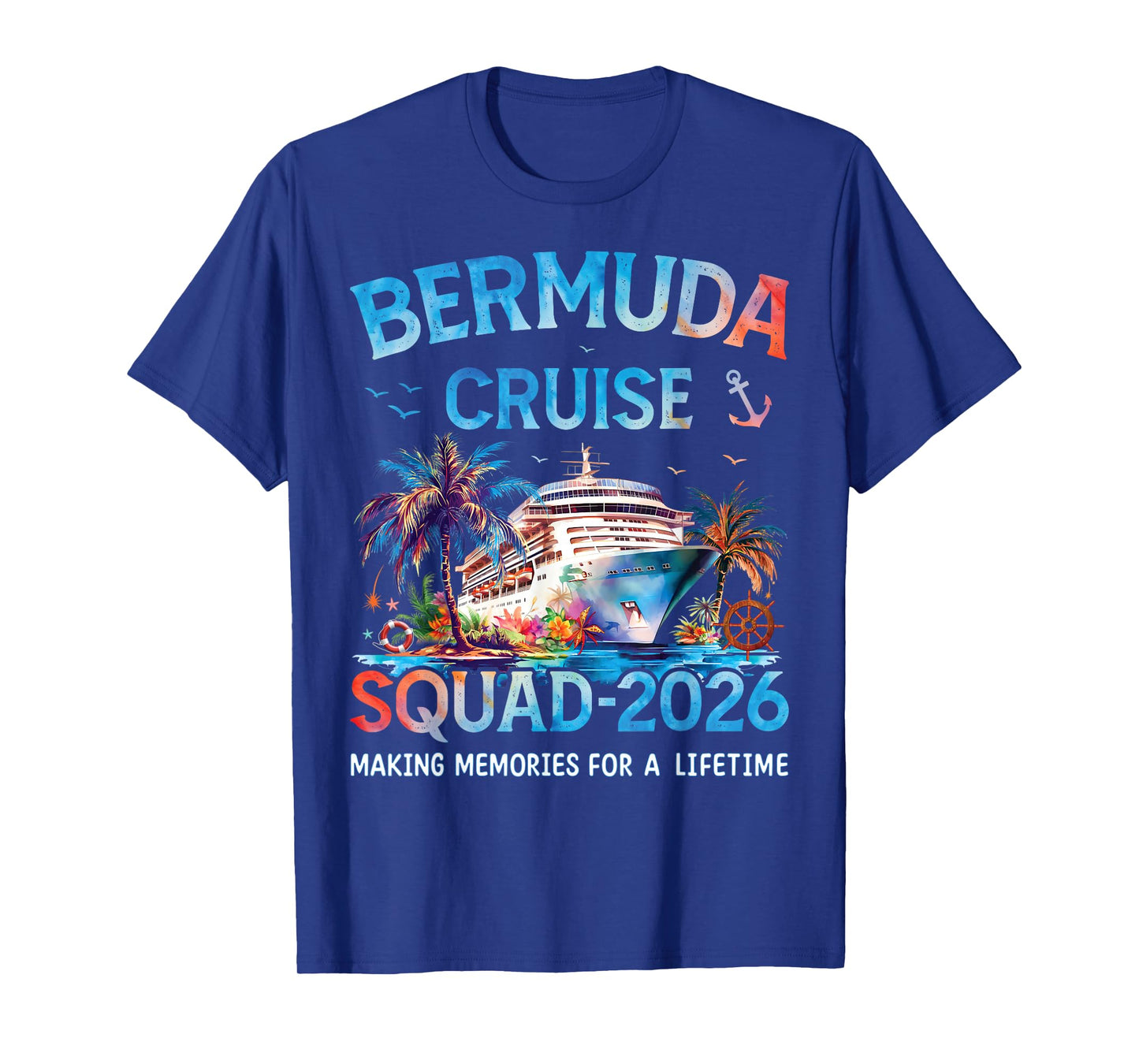 Bermuda Cruise Squad 2026 Family Vacation T-Shirt