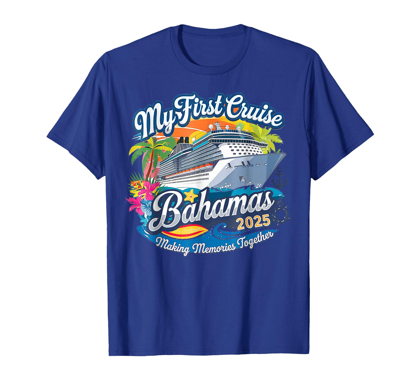 My First Cruise Bahamas 2025 Cute First Time Cruise Vacation T-Shirt
