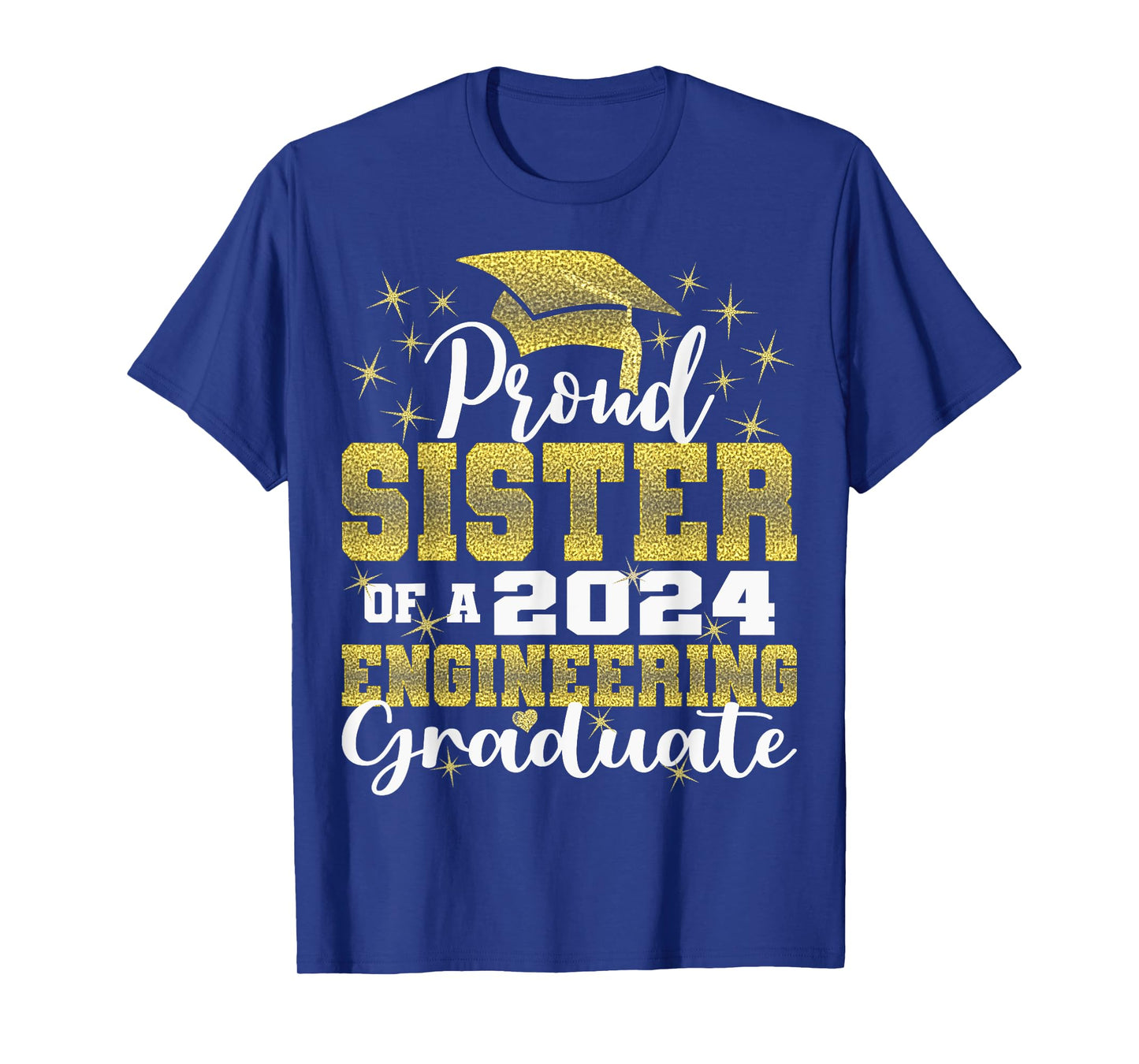 Super Proud Sister of 2024 Engineering Graduate Family T-Shirt