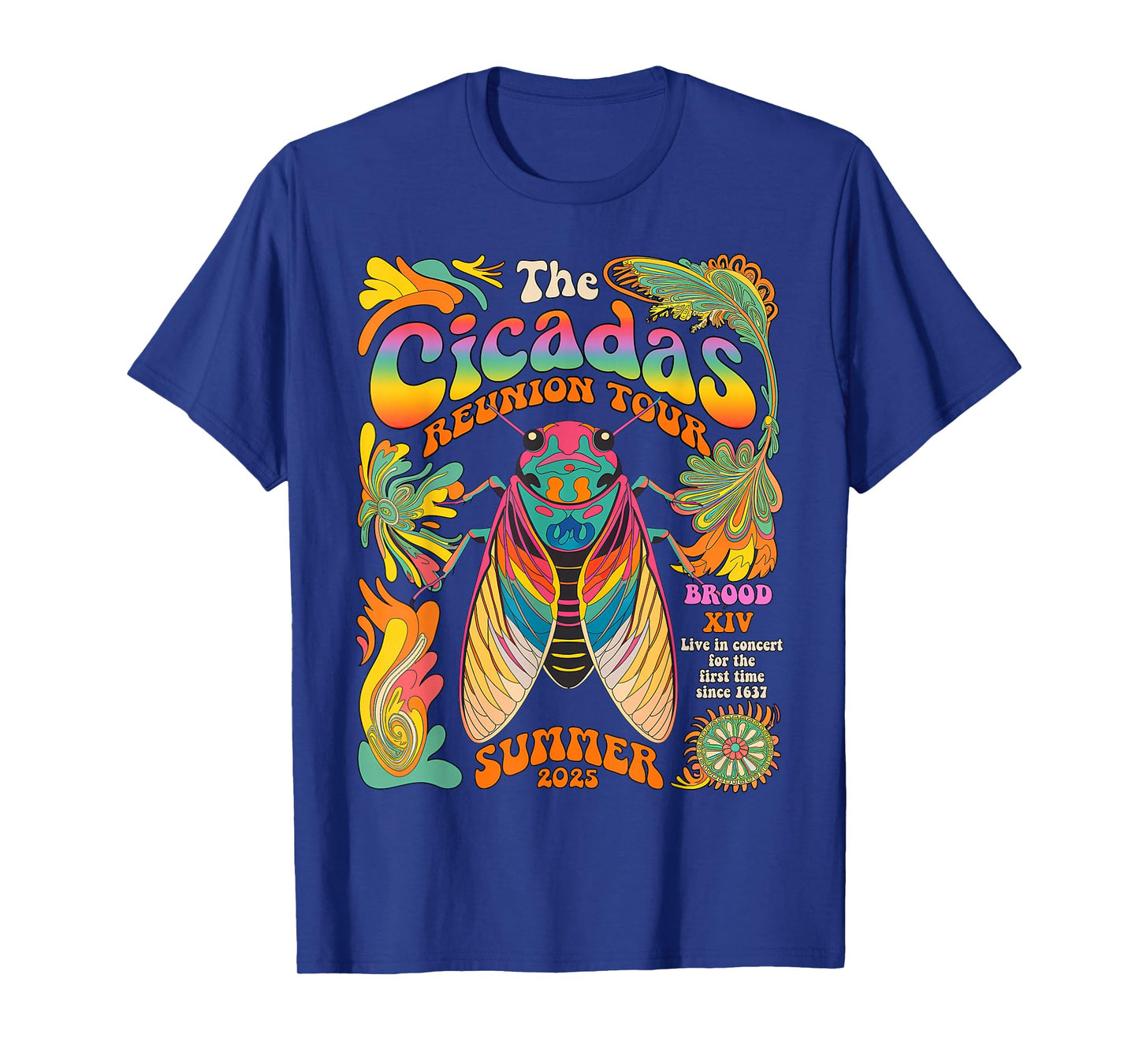 Cicada Brood XIV Summer 2025 Reunion Tour Swarm Cicadas T-Shirt