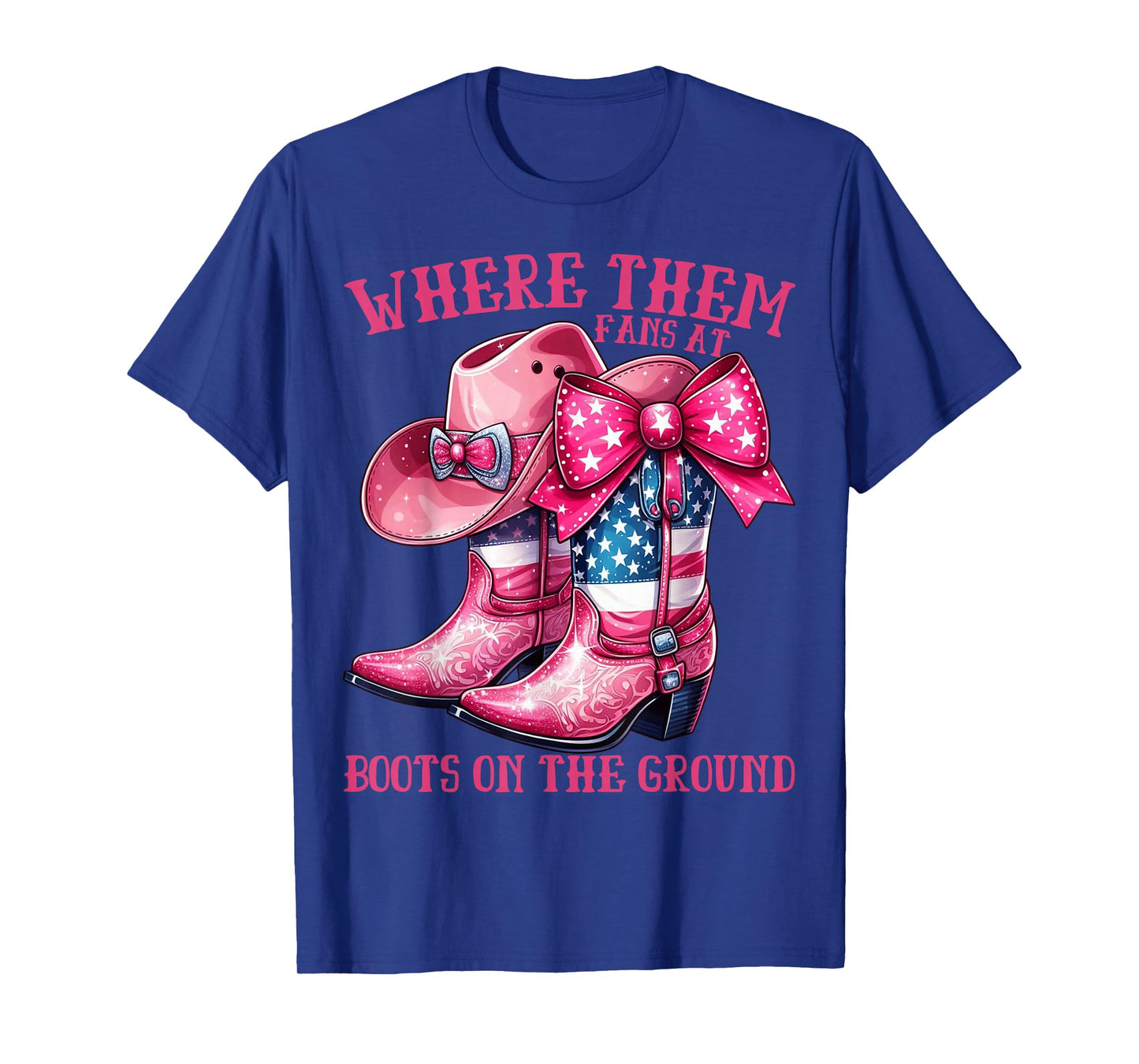 Where Them Fans On Da Ground Cowgirl T-Shirt