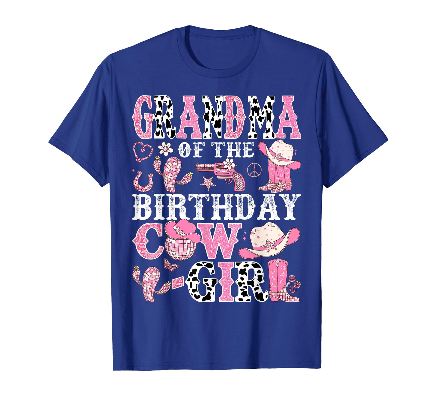 Grandma Of The Birthday Cow-Girl Rodeo CowGirl Birthday T-Shirt