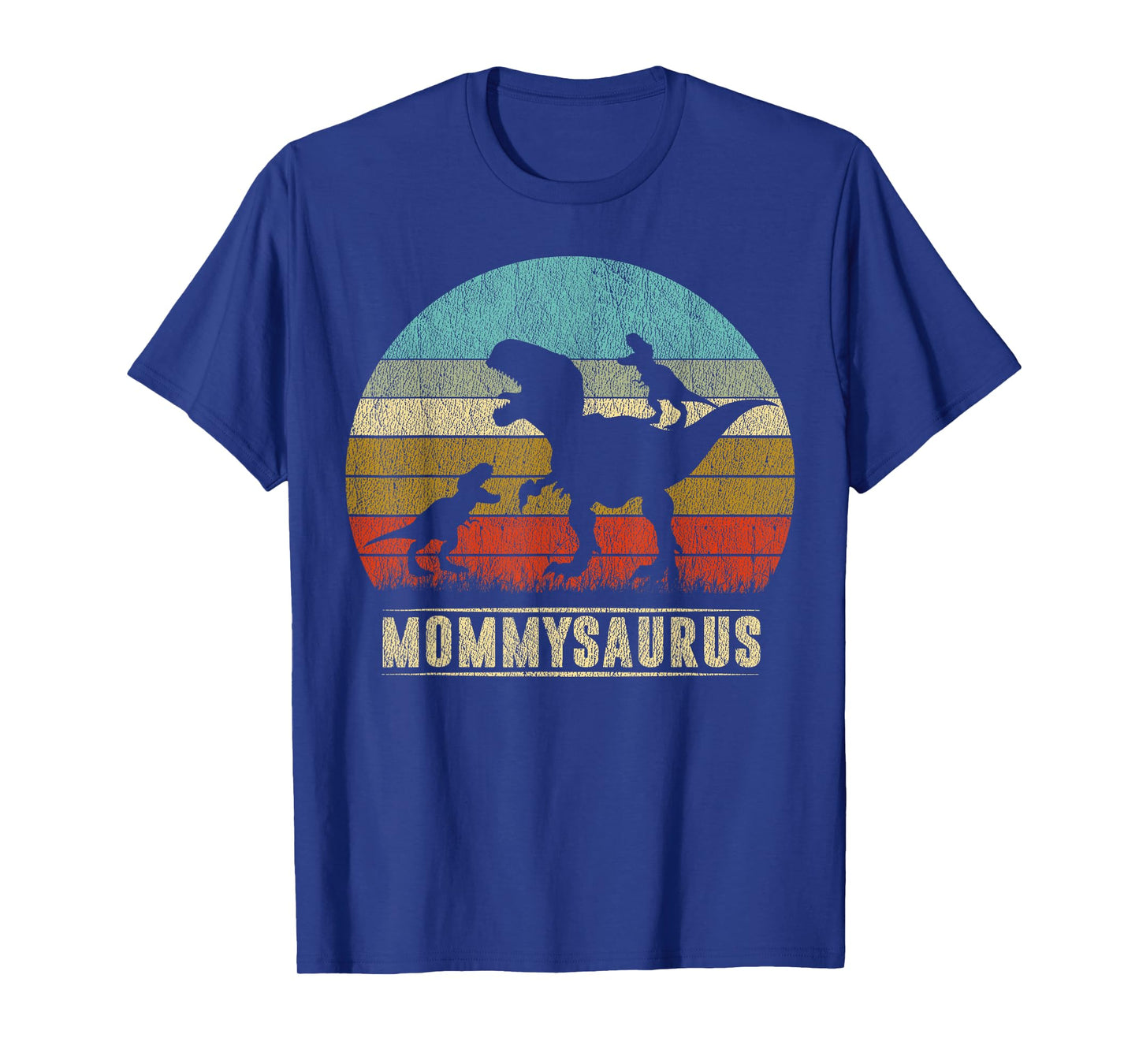 Mommy Dinosaur Mommysaurus 2 Two kids Matching Family T-Shirt